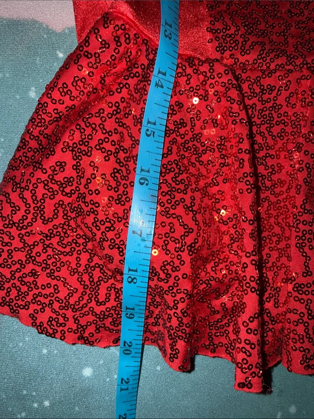 Kids Red velvet mesh Sequin Dance recital Costume Dress rc19840 revolution new